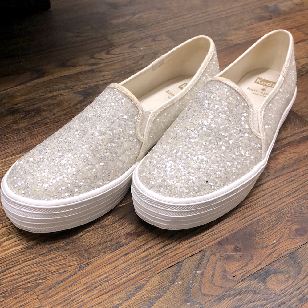 Kate Spade ♠️ + Keds Triple Decker Glitter